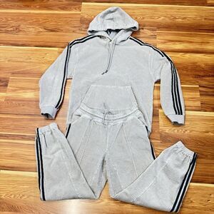 IVY Park Beyoncé x Adidas 2pc Corduroy Tracksuit Sweatpants Hoodie Set Sweatsuit